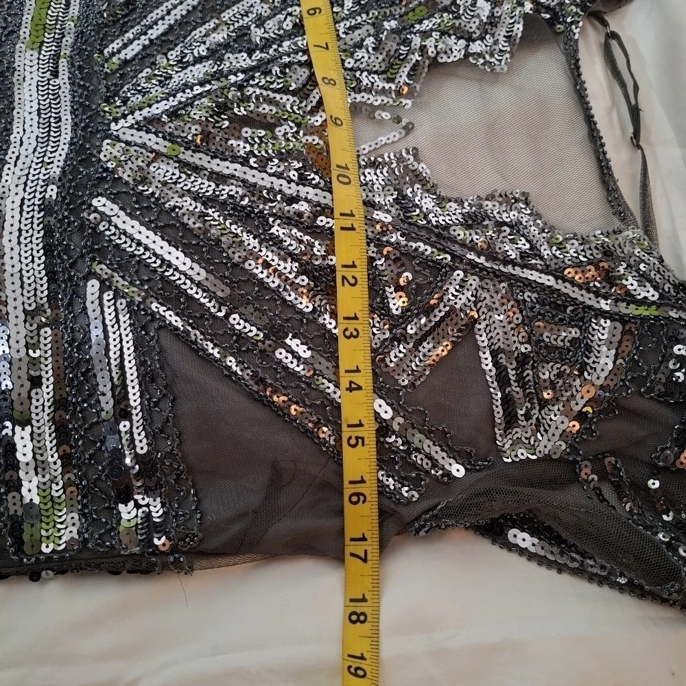NWT. Vision For Innovation Beaded Dress -szL